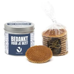 Blik Stroopwafels Met Logo