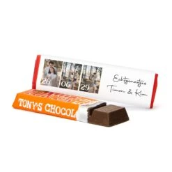 Tony Chocolonely 50 Gram - Trouwen -Casa del Ringraziamento Tony klein4