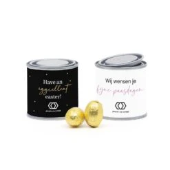 Verfblikje Met Paaseitjes - Pasen 9 Verfblikje Met Paaseitjes - Pasen -Casa del Ringraziamento VERFBLIKJE GOUD EI1