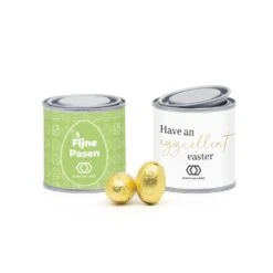 Verfblikje Met Paaseitjes - Pasen 7 Verfblikje Met Paaseitjes - Pasen -Casa del Ringraziamento VERFBLIKJE GOUD EI2