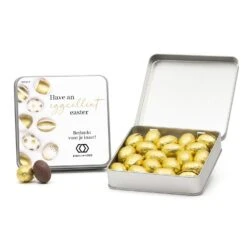 Blik Van Waardering Met Paaseitjes - Pasen