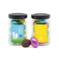 Glazen Potje Met Paaseitjes - Pasen -Casa del Ringraziamento WB106ml GUNZ EITJES 1