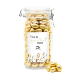 Persoonlijke Weckpot Met Eigen Etiket - Pasen -Casa del Ringraziamento WECKPOT GOUDEEITJES 2